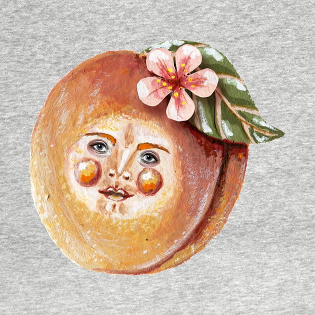 Peachy Pete the peach head by KayleighRadcliffe